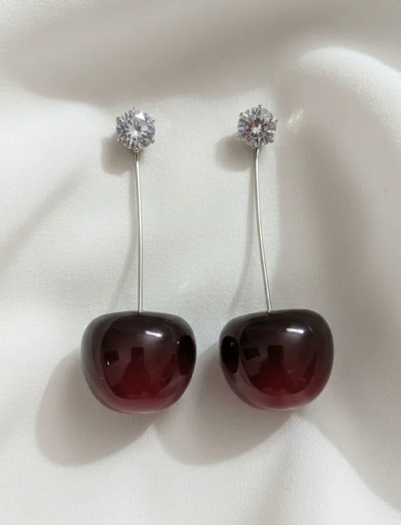 Cherry Drop Earrings