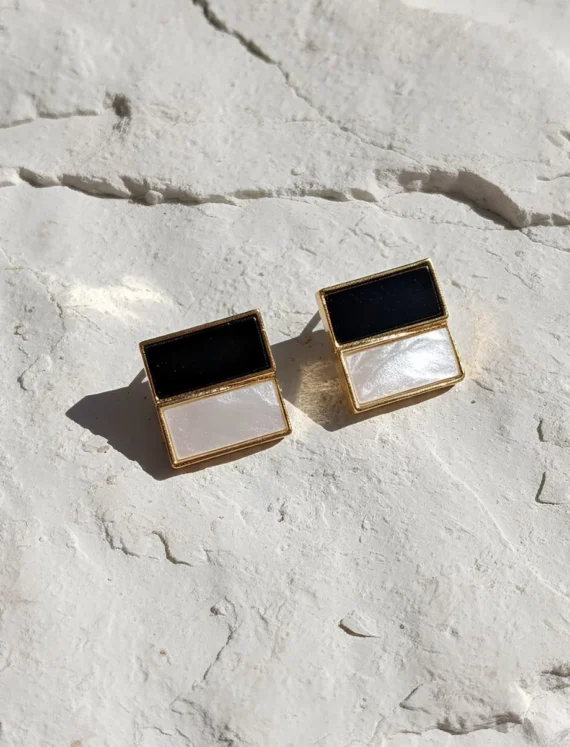 Double Stack Studs Earrings