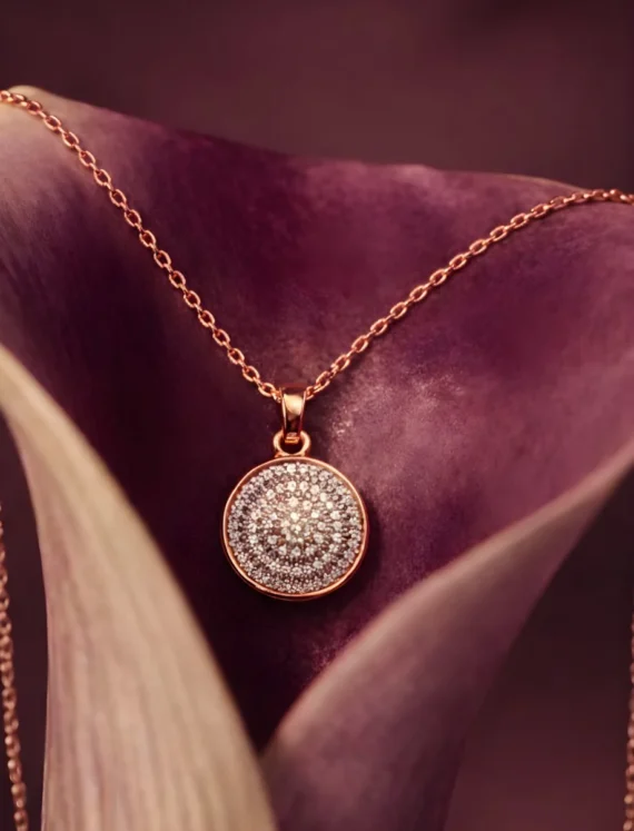 Mini Glam Disc Necklace