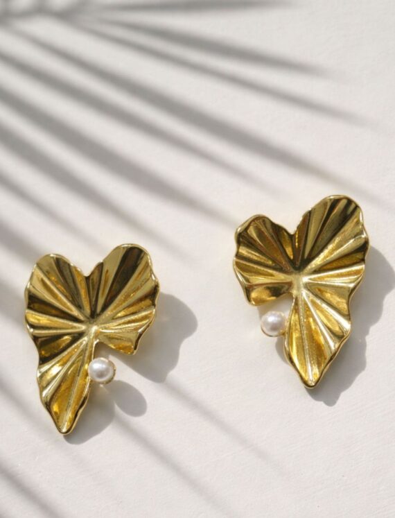 Golden Leaf Earrings