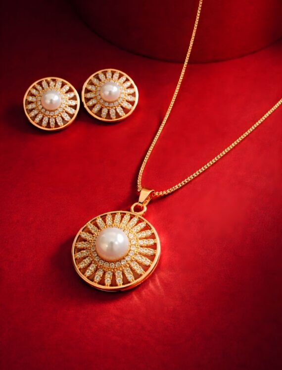 Sunflare Pearl Pendant Set