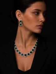 Emerald Trillion Set