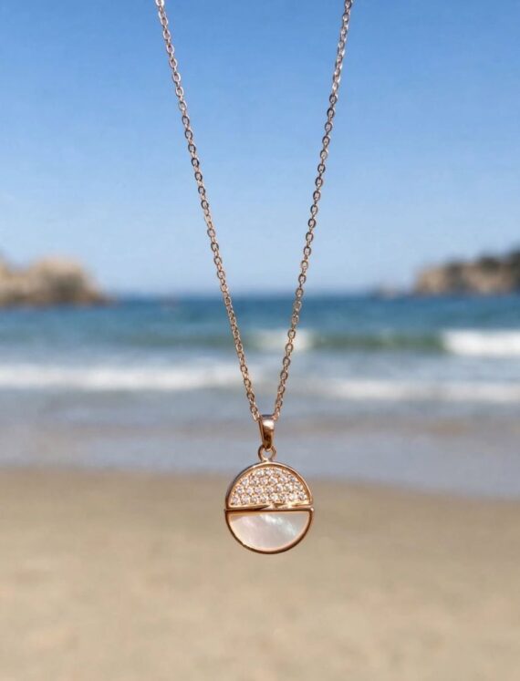 Aura Tide Disc Necklace