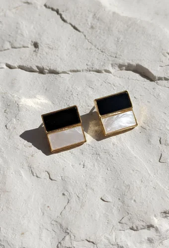 Double Stack Studs Earrings (1)