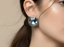 Ocean Blue Studs Earrings (1)